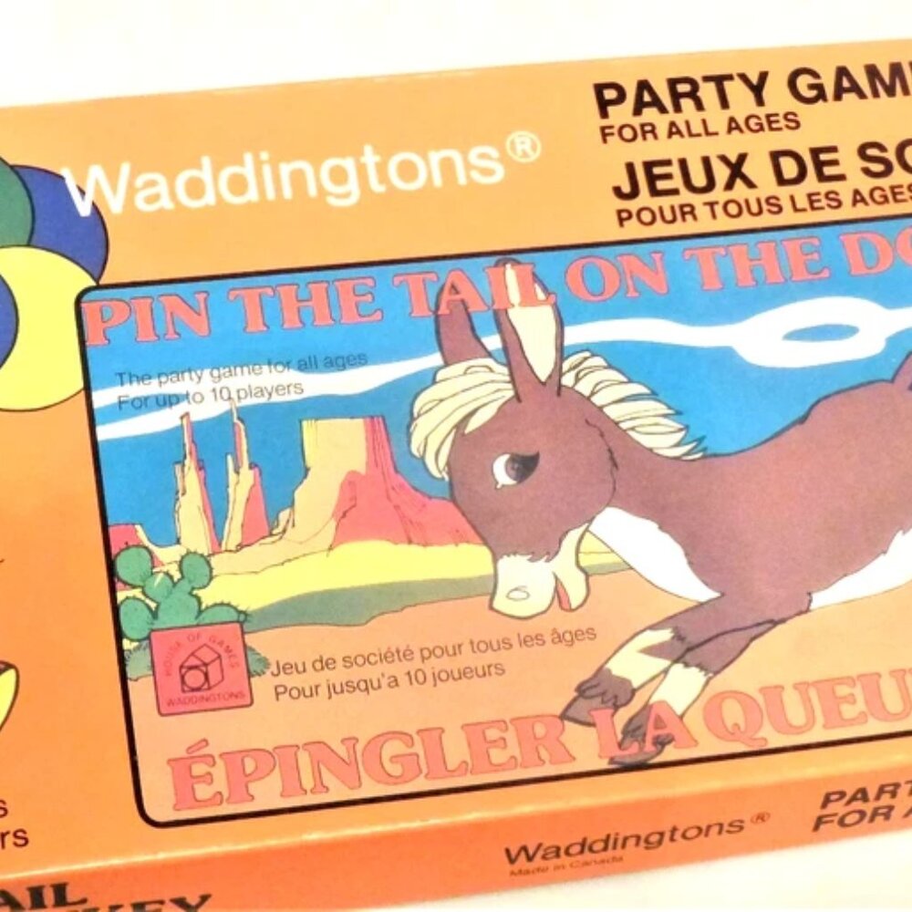 Complete 1981 PIN the TAIL on the DONKEY Game Waddington's Party Games #491 - Picture 6 of 14